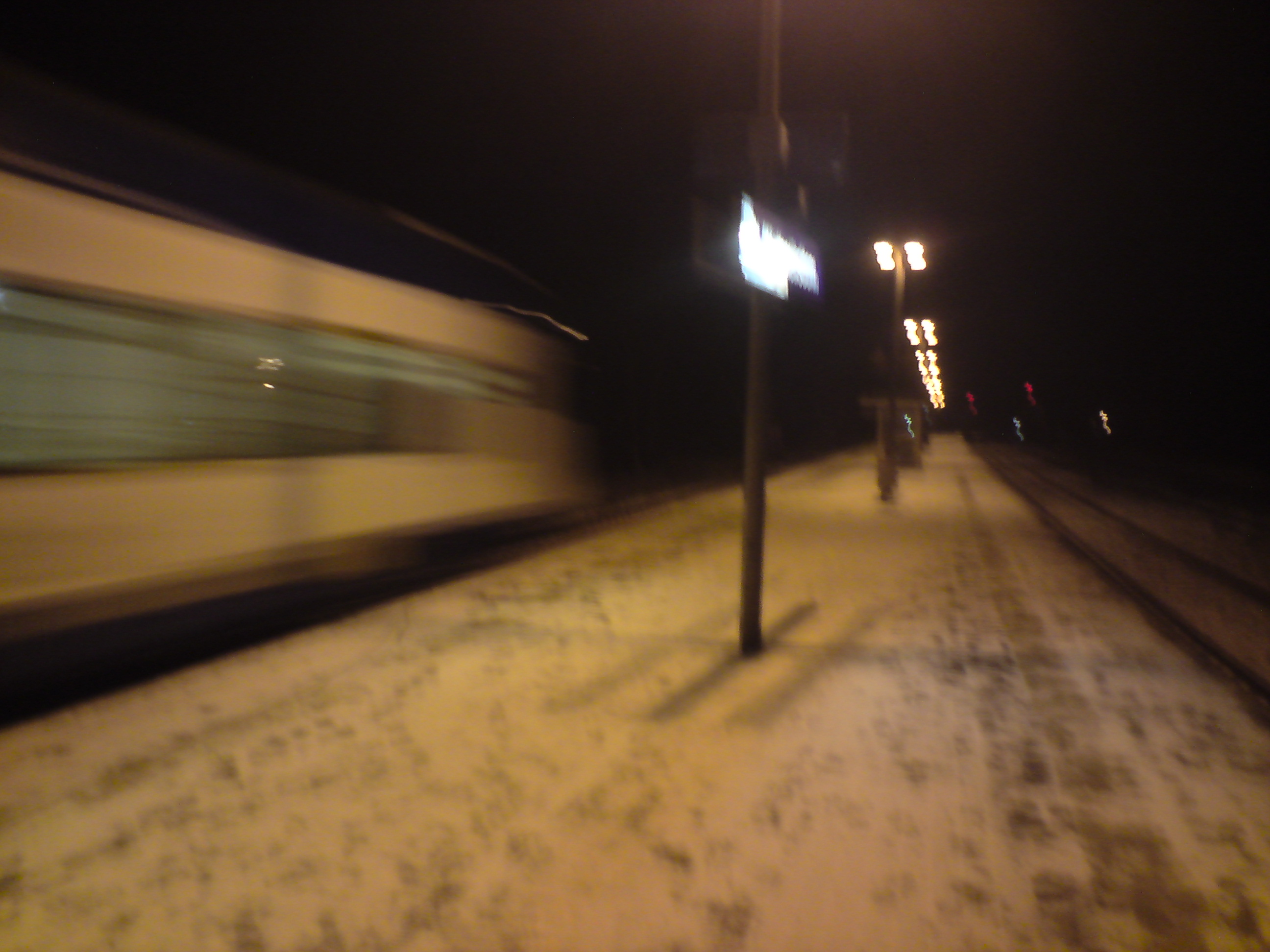 Bahnhof-Abschied auf Zeit